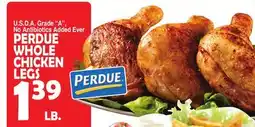 Bravo Supermarkets PERDUE WHOLE CHICKEN LEGS offer