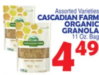 Bravo Supermarkets CASCADIAN FARM ORGANIC GRANOLA offer