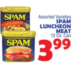 Bravo Supermarkets SPAM LUNCHEON MEAT offer