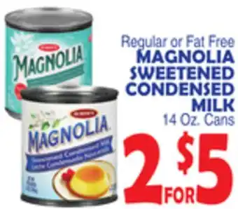 Bravo Supermarkets MAGNOLIA SWEETENED CONDENSED MILK offer