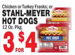 Bravo Supermarkets STAHL-MEYER HOT DOGS offer