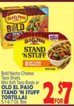 Bravo Supermarkets OLD EL PASO STAND'N STUFF TORTILLAS offer