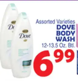 Bravo Supermarkets DOVE BODY WASH offer