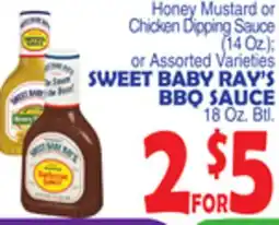 Bravo Supermarkets SWEET BABY RAY'S BBQ SAUCE 18 Oz. Btl offer
