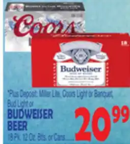 Bravo Supermarkets BUDWEISER BEER offer