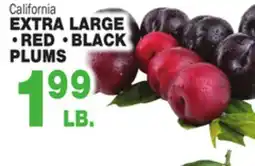 Bravo Supermarkets EXTRA LARGE RED, BLACK PLUMS offer