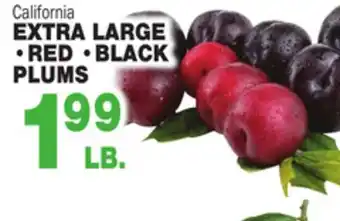 Bravo Supermarkets EXTRA LARGE RED, BLACK PLUMS offer