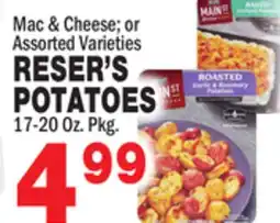 Bravo Supermarkets RESER'S POTATOES offer