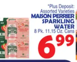 Bravo Supermarkets MAISON PERRIER SPARKLING WATER offer