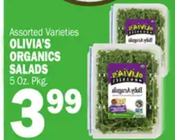 Bravo Supermarkets OLIVIA'S ORGANICS SALADS offer
