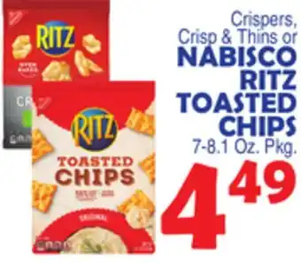 Bravo Supermarkets NABISCO RITZ TOASTED CHIPS offer