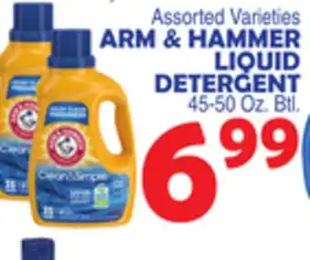 Bravo Supermarkets ARM & HAMMER LIQUID DETERGENT offer