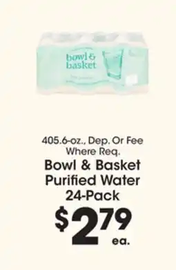Price Rite Bowl & Basket Purified Water 24-Pack offer