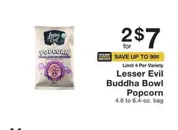 Fairway Store Market Lesser Evil Buddha Bowl Popcorn offer