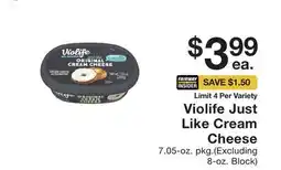 Fairway Store Market Violife Just Like Cream Cheese offer