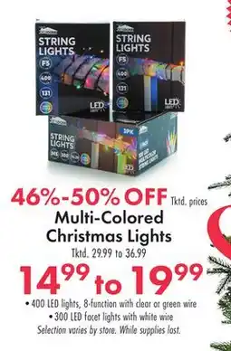 Boscov's Multi-Colored Christmas Lights offer