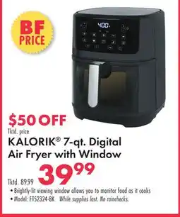 Boscov's KALORIK 7-qt. Digital Air Fryer with Window offer