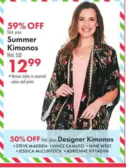 Boscov's Summer Kimonos offer