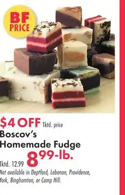 Boscov's Boscov's Homemade Fudge offer