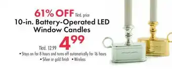 Boscov's 10-in. Battery-Operated LED Window Candles offer