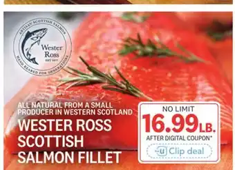 Kings Food Markets WESTER ROSS SCOTTISH SALMON FILLET offer