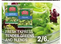 Kings Food Markets FRESH EXPRESS TENDER GREENS AND BLENDS offer