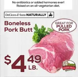 DeCicco & Sons Boneless Pork Butt offer