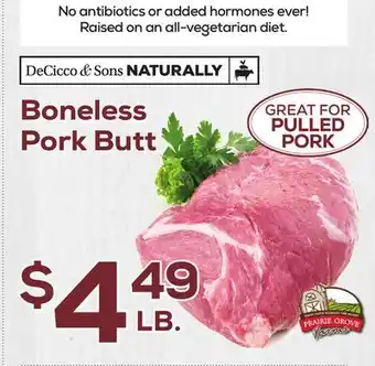 DeCicco & Sons Boneless Pork Butt offer