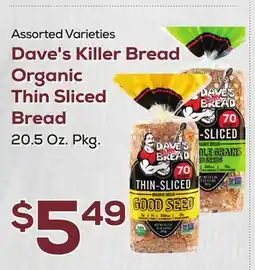 DeCicco & Sons Dave's Killer Bread Organic Thin Sliced Bread offer