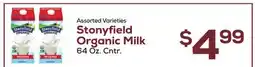 DeCicco & Sons Stonyfield Organic Milk offer