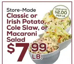 DeCicco & Sons Classic or Irish Potato, Cole Slaw, or Macaroni Salad offer