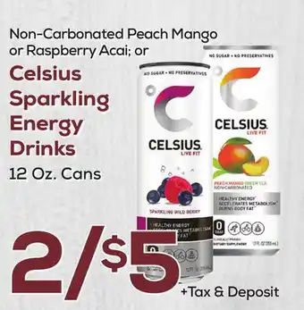 DeCicco & Sons Celsius Sparkling Energy Drinks offer