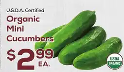 DeCicco & Sons Organic Mini Cucumbers offer