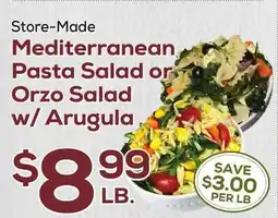 DeCicco & Sons Mediterranean Pasta Salad or Orzo Salad w/Arugula offer