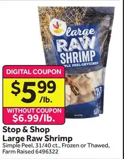 Stop&Shop Large Raw Shrimp offer
