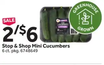 Stop&Shop Stop & Shop Mini Cucumbers offer