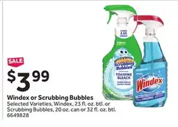 Stop&Shop Windex or Scrubbing Bubbles offer