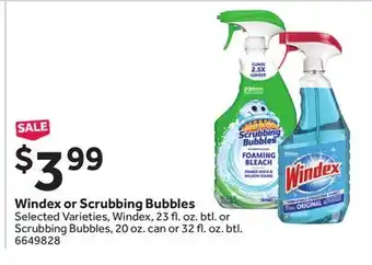 Stop&Shop Windex or Scrubbing Bubbles offer