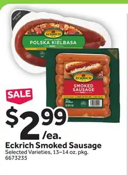 Stop&Shop Eckrich Smoked Sausage offer