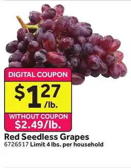 Stop&Shop Red Seedless Grapes offer