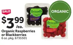 Stop&Shop Organic Raspberries or Blackberries offer