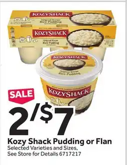 Stop&Shop Kozy Shack Pudding or Flan offer
