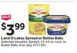 Stop&Shop Land O Lakes Spread or Butter Balls offer