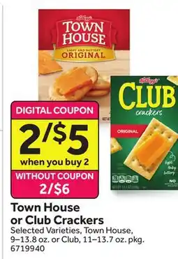 Stop&Shop Town House or Club Crackers offer