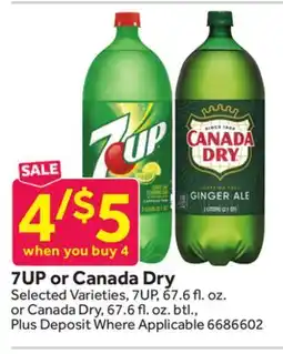 Stop&Shop 7UP or Canada Dry offer