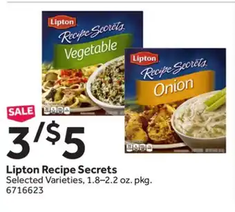 Stop&Shop Lipton Recipe Secrets offer