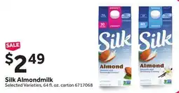 Stop&Shop Silk Almondmilk offer