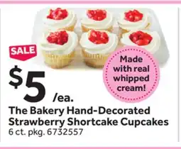 Stop&Shop The Bakery Hand-Decorated Strawberry Shortcake Cupcakes offer