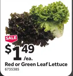 Stop&Shop Red or Green Leaf Lettuce offer