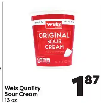 Weis Markets Weis Quality Sour Cream offer